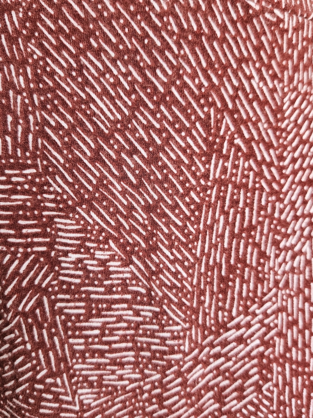 ATHLETA XS Maroon White Dash Print Modal Blend Sleeveless Shift Dress Soft Stre - Picture 4 of 12